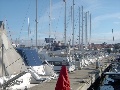 Docks in marina Sangulin